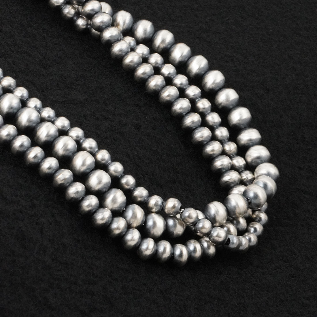 Dorinda Mariano Sterling Silver Navajo Pearl Necklace 20"