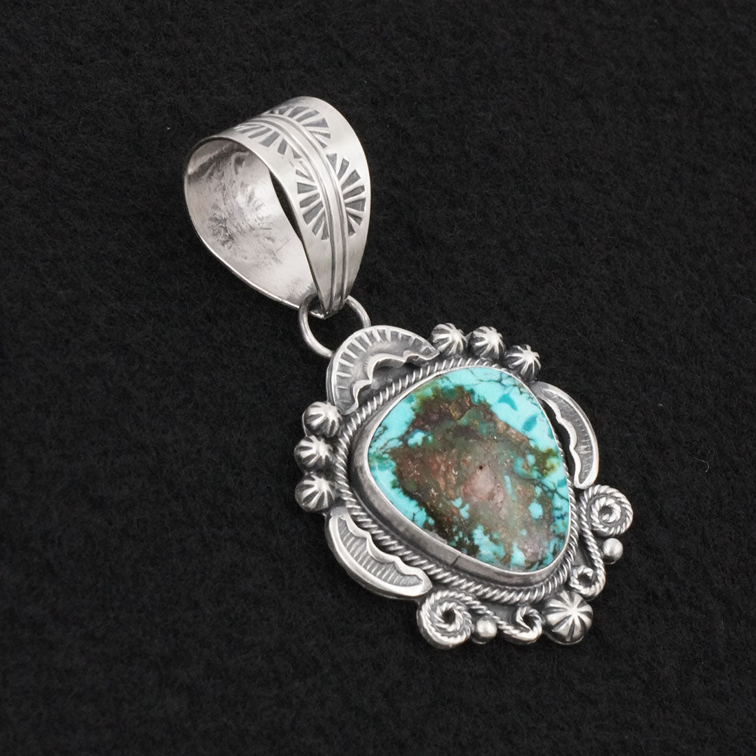 Jackson Hoskie Turquoise & Sterling Silver Pendant