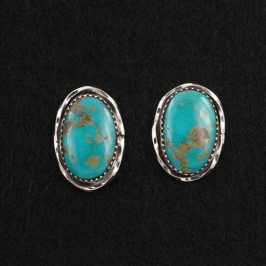 Ernest Hawthorne Turquoise & Sterling Silver Earrings