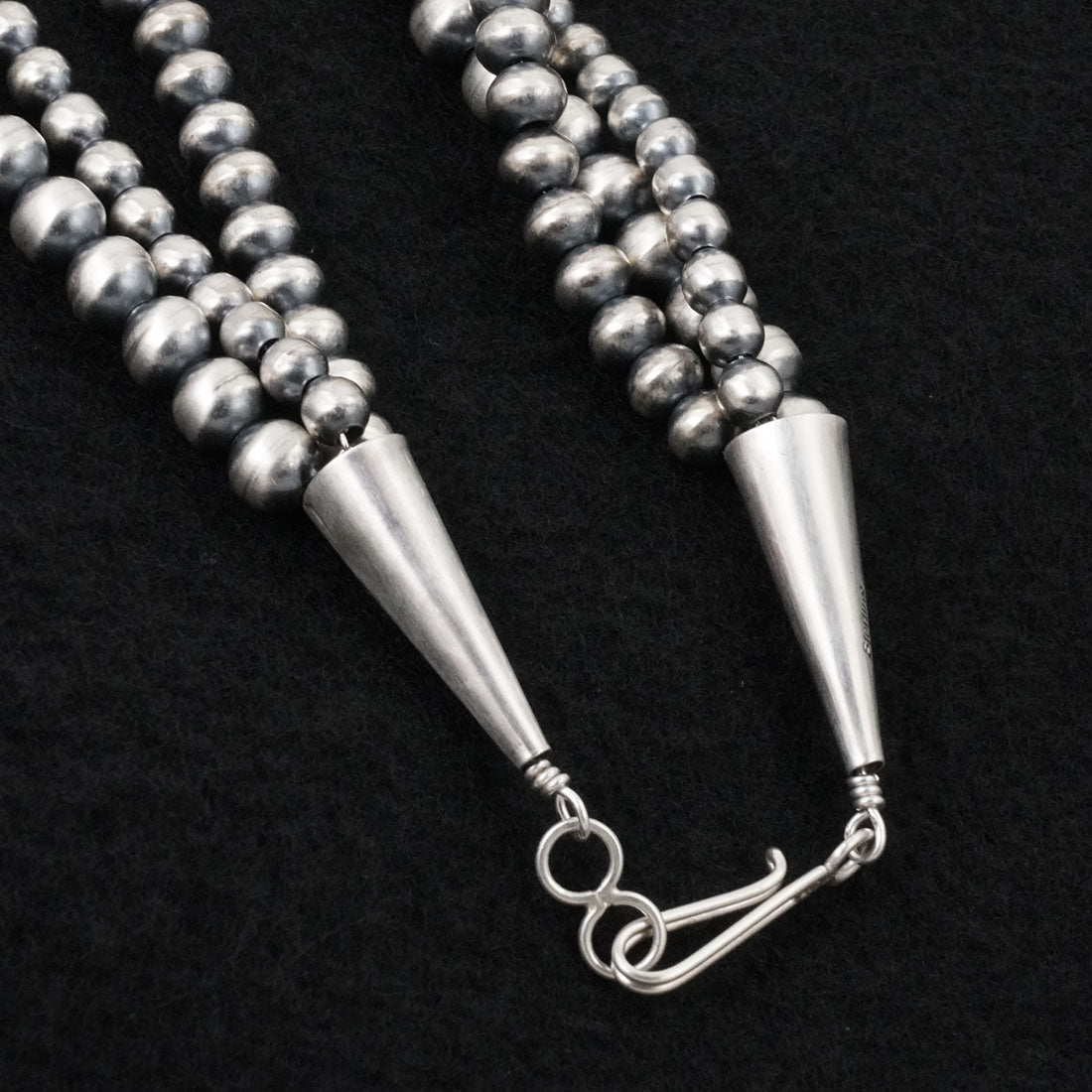 Dorinda Mariano Sterling Silver Navajo Pearl Necklace 20"