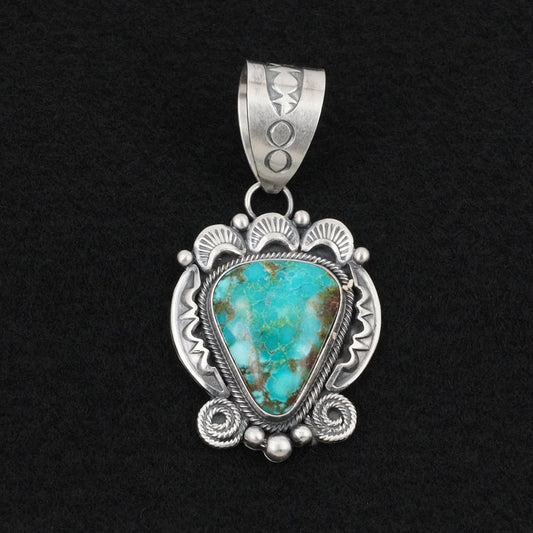 Jackson Hoskie Turquoise & Sterling Silver Pendant