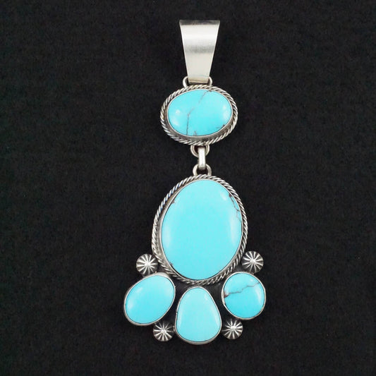 Paul Livingston Turquoise & Sterling Silver Pendant