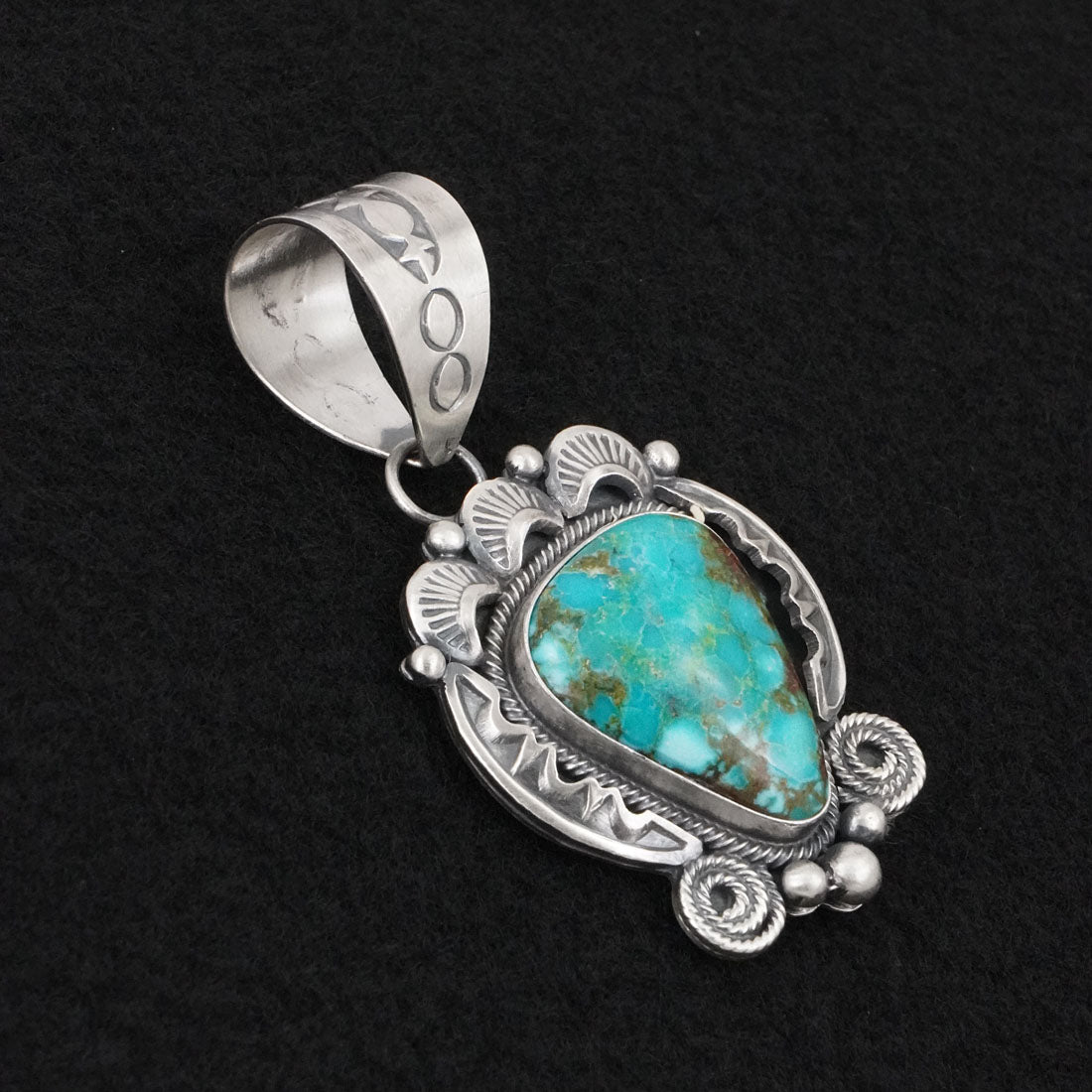 Jackson Hoskie Turquoise & Sterling Silver Pendant