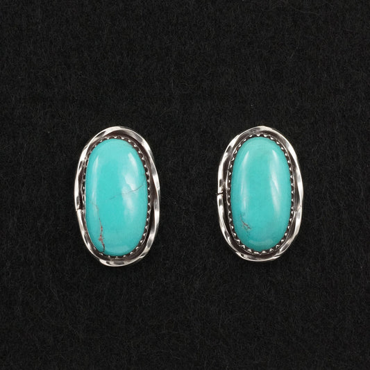 Ernest Hawthorne Turquoise & Sterling Silver Earrings