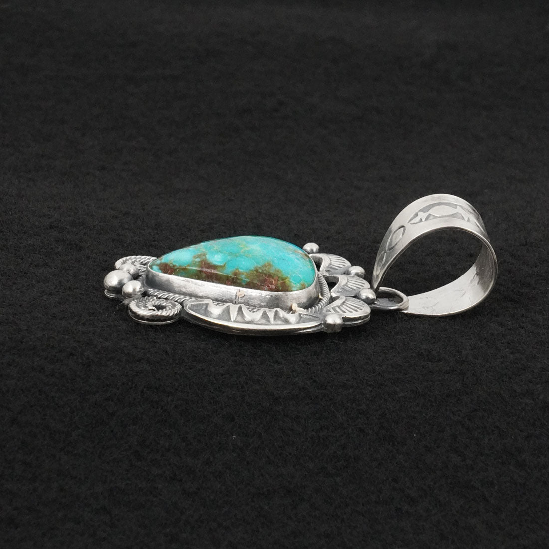 Jackson Hoskie Turquoise & Sterling Silver Pendant