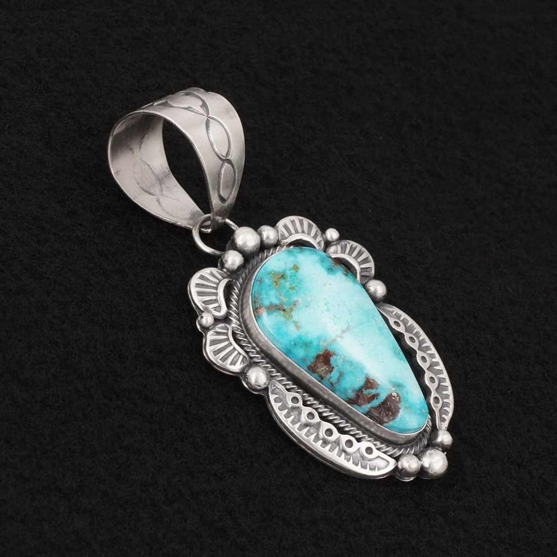 Jackson Hoskie Turquoise & Sterling Silver Pendant
