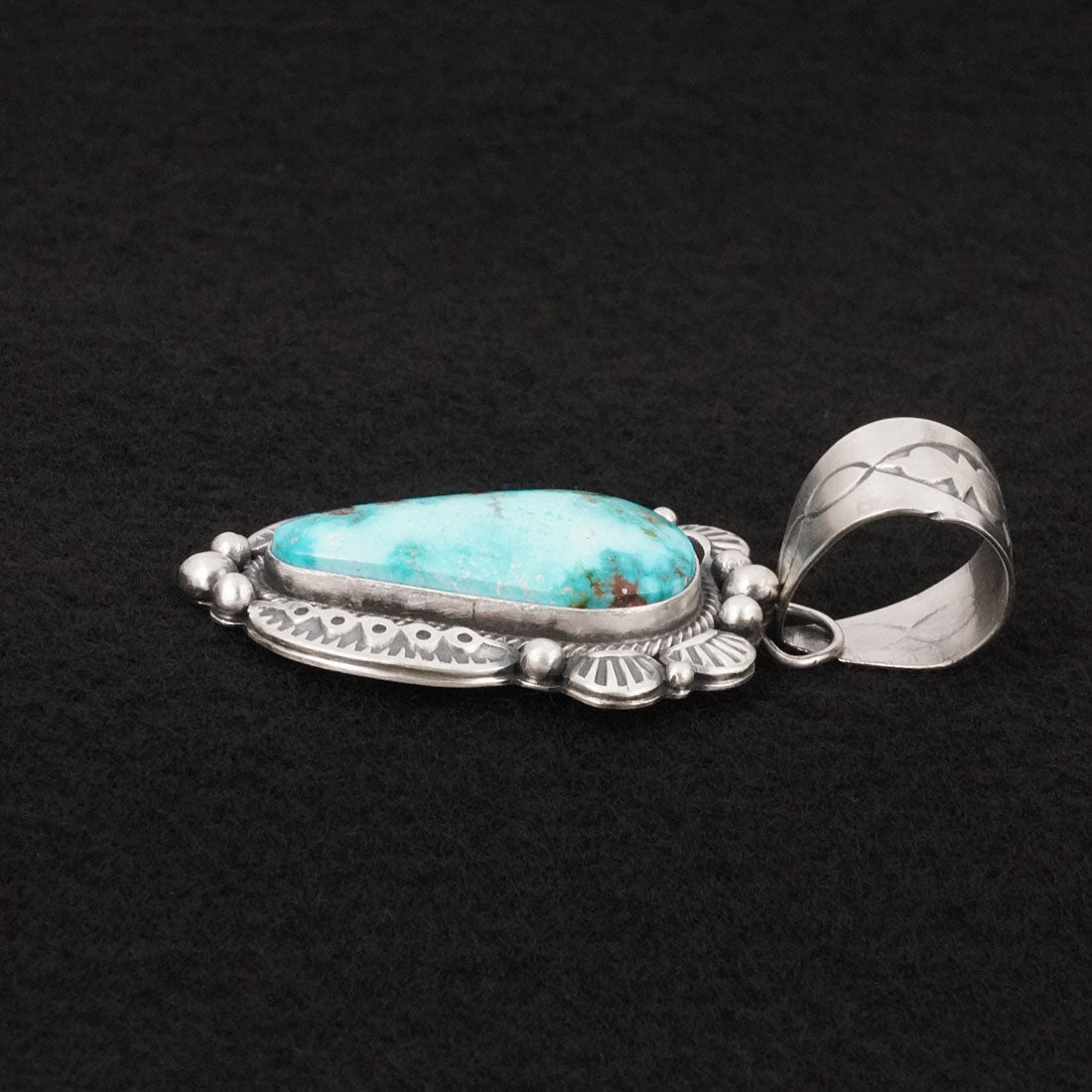 Jackson Hoskie Turquoise & Sterling Silver Pendant