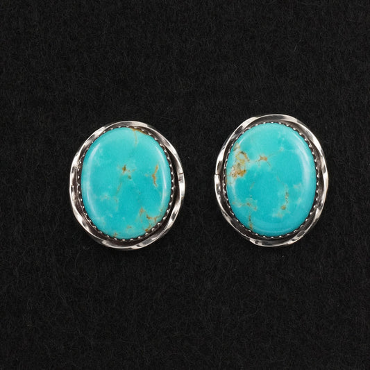 Ernest Hawthorne Turquoise & Sterling Silver Earrings