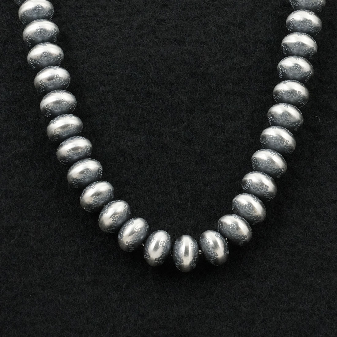 Bryannen Halwood Sterling Silver Navajo Pearl Necklace 24"