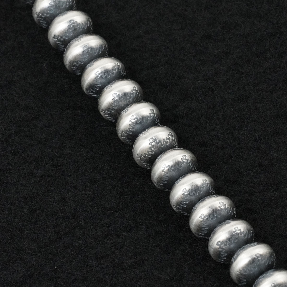 Bryannen Halwood Sterling Silver Navajo Pearl Necklace 24"