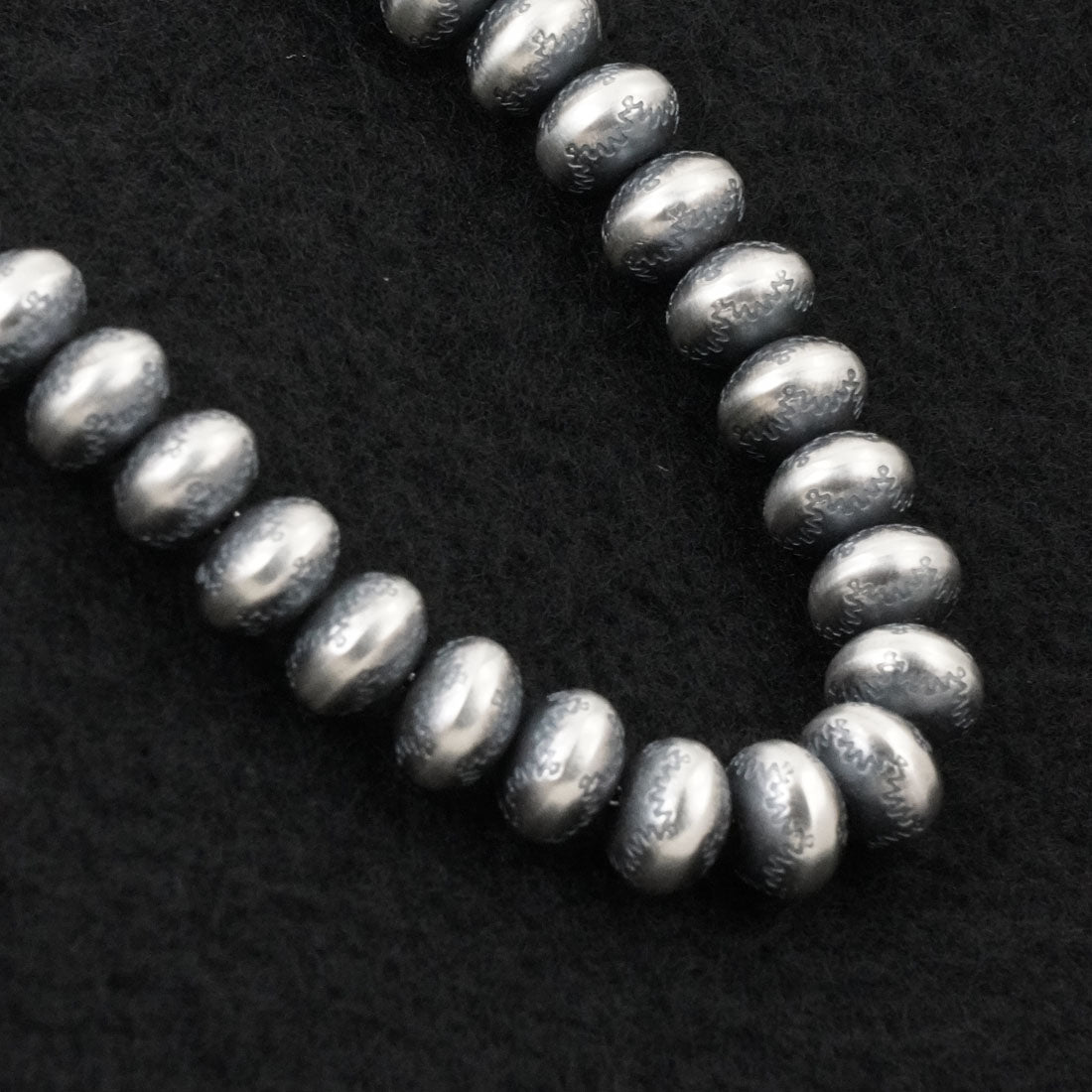Bryannen Halwood Sterling Silver Navajo Pearl Necklace 24"