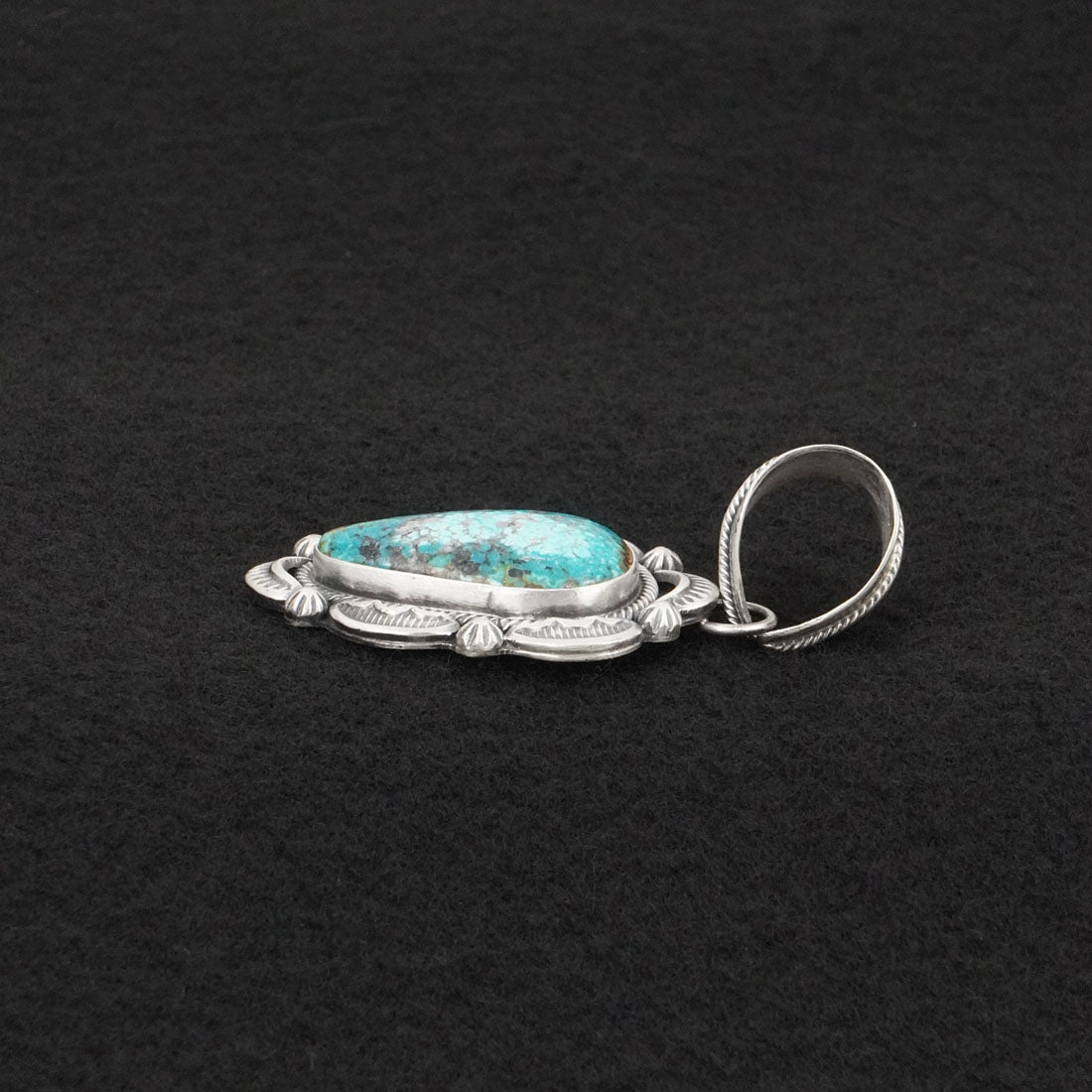 Jackson Hoskie Turquoise & Sterling Silver Pendant