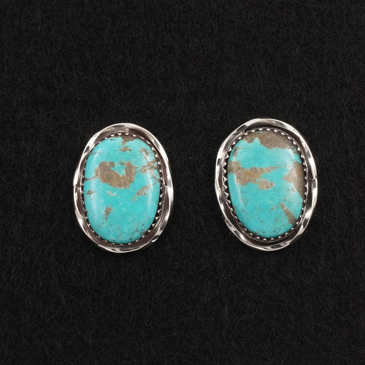 Ernest Hawthorne Turquoise & Sterling Silver Earrings