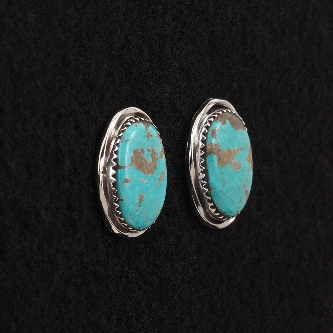 Ernest Hawthorne Turquoise & Sterling Silver Earrings