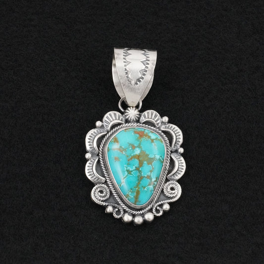 Jackson Hoskie Turquoise & Sterling Silver Pendant