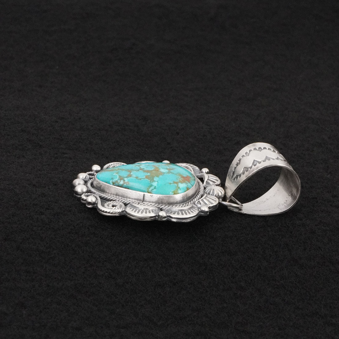 Jackson Hoskie Turquoise & Sterling Silver Pendant