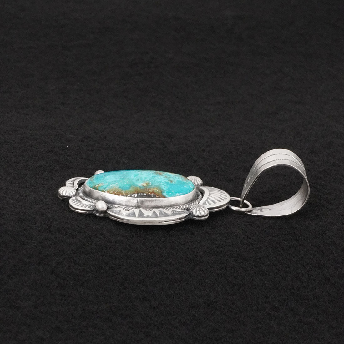 Jackson Hoskie Turquoise & Sterling Silver Pendant