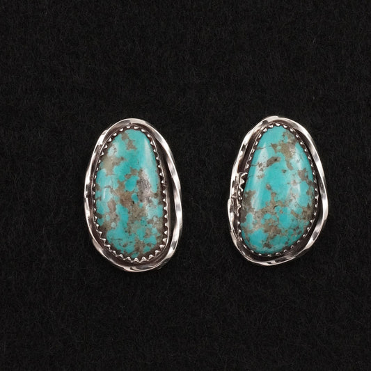 Ernest Hawthorne Turquoise & Sterling Silver Earrings