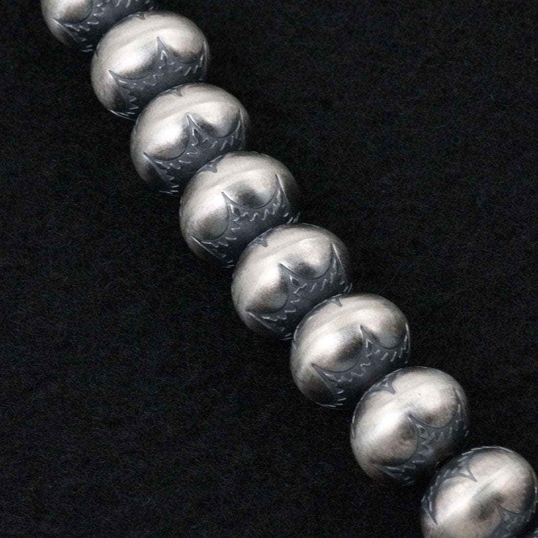 Bryannen Halwood Sterling Silver Navajo Pearl Necklace 24"