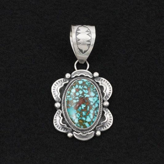 Jackson Hoskie Turquoise & Sterling Silver Pendant