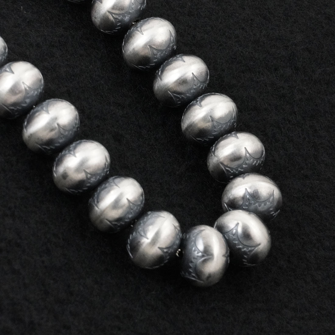Bryannen Halwood Sterling Silver Navajo Pearl Necklace 24"