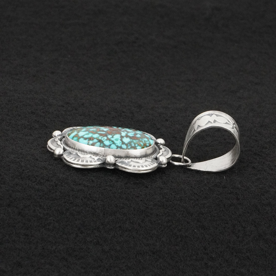 Jackson Hoskie Turquoise & Sterling Silver Pendant