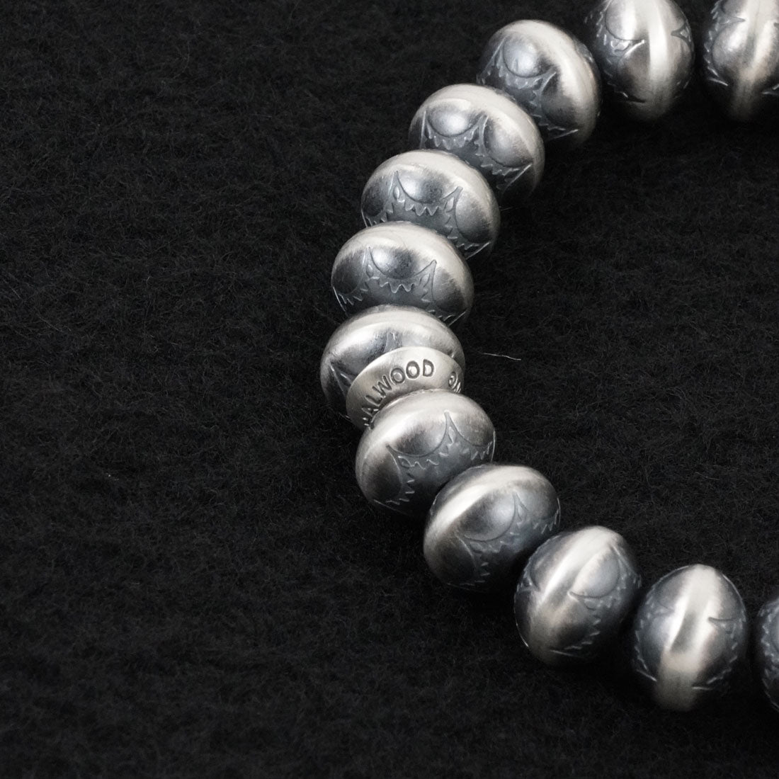 Bryannen Halwood Sterling Silver Navajo Pearl Bracelet