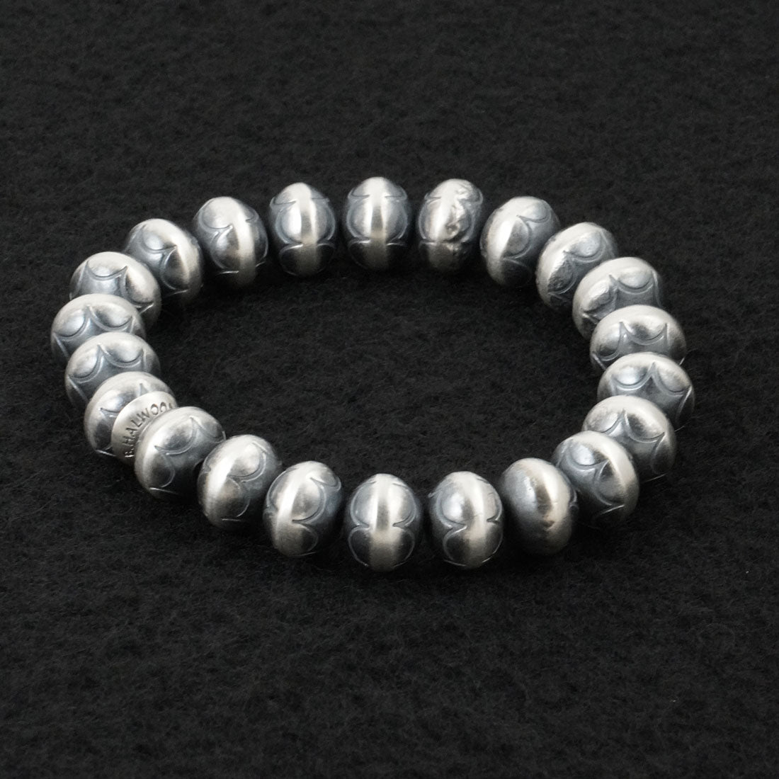 Bryannen Halwood Sterling Silver Navajo Pearl Bracelet