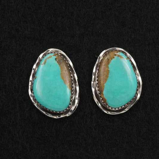Ernest Hawthorne Turquoise & Sterling Silver Earrings