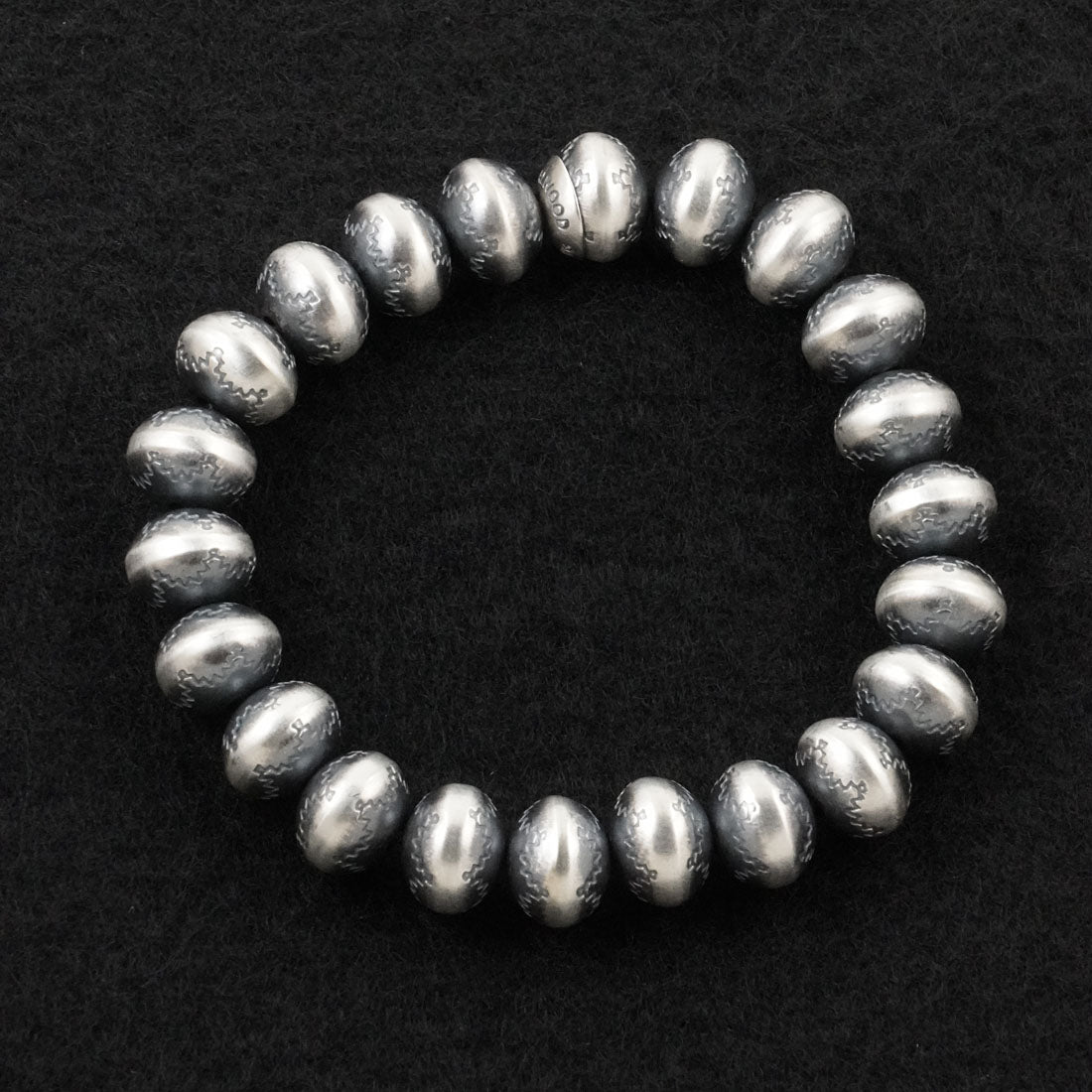 Bryannen Halwood Sterling Silver Navajo Pearl Bracelet