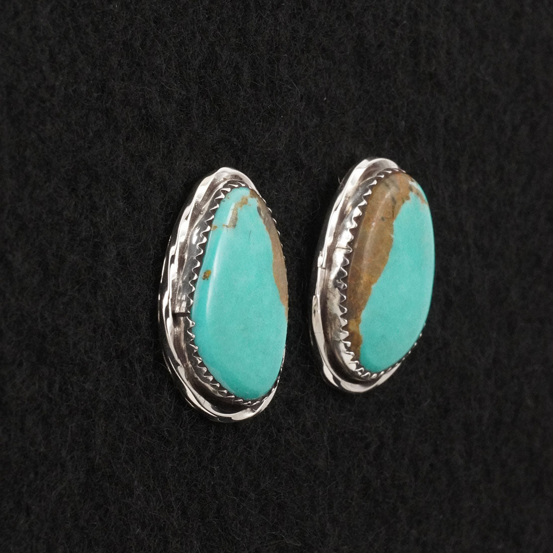 Ernest Hawthorne Turquoise & Sterling Silver Earrings