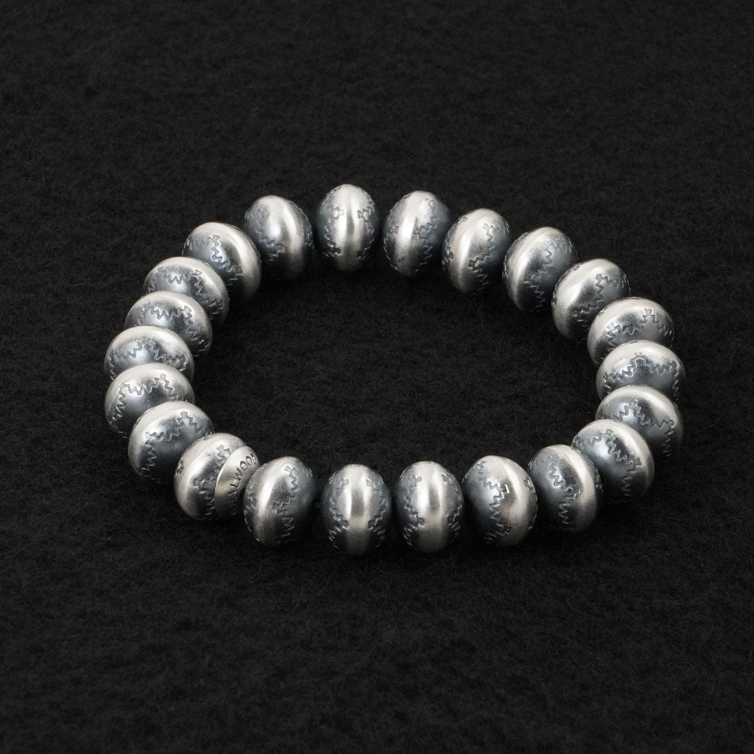 Bryannen Halwood Sterling Silver Navajo Pearl Bracelet