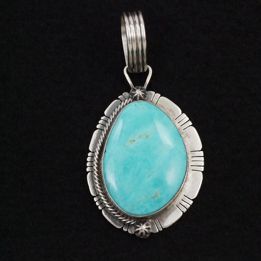 Jackson Hoskie Turquoise & Sterling Silver Pendant