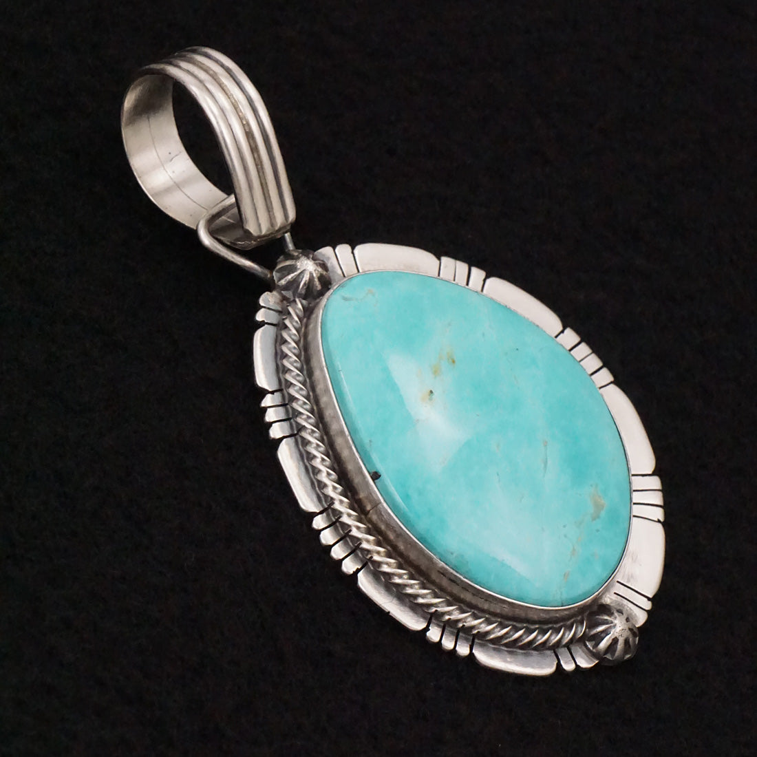 Jackson Hoskie Turquoise & Sterling Silver Pendant