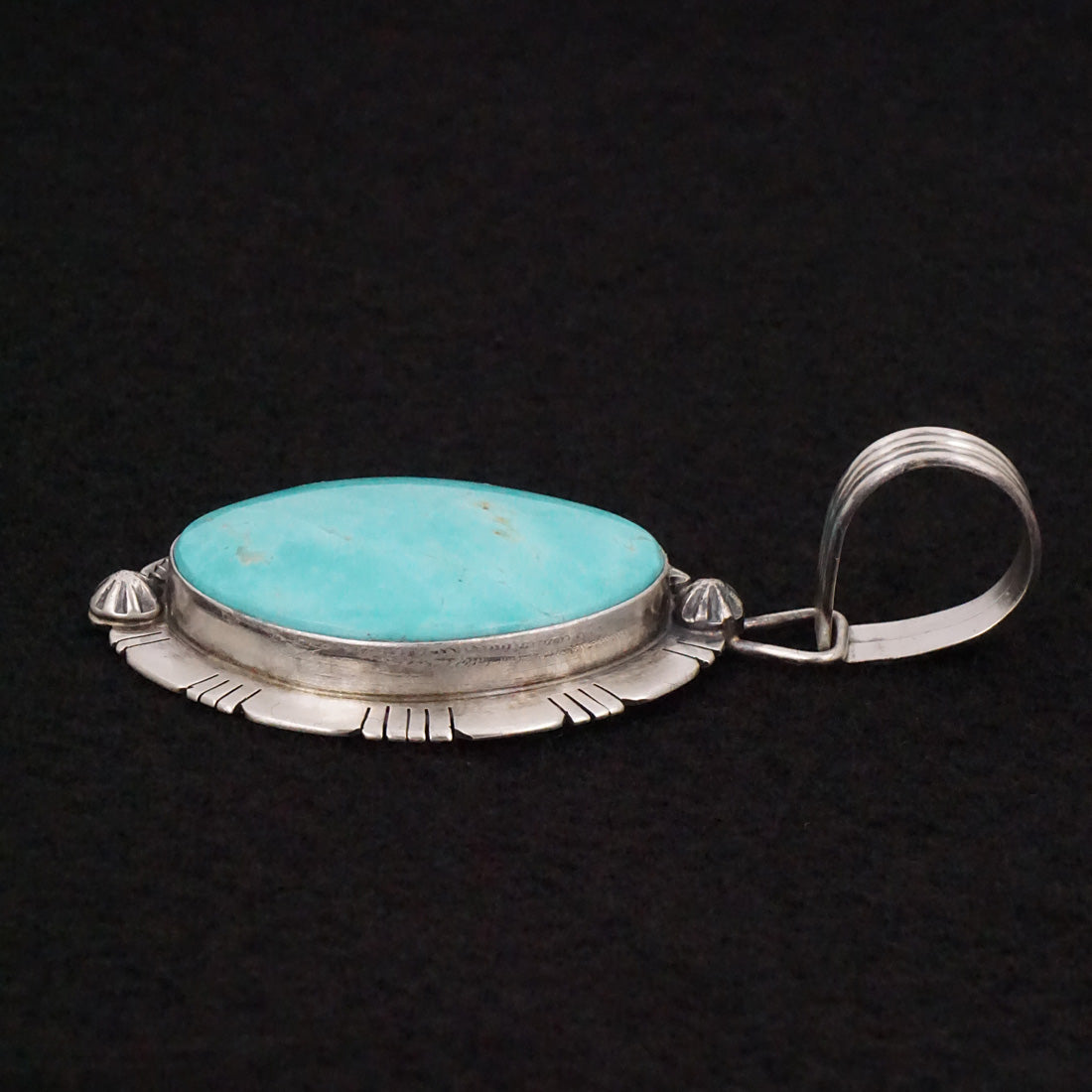 Jackson Hoskie Turquoise & Sterling Silver Pendant