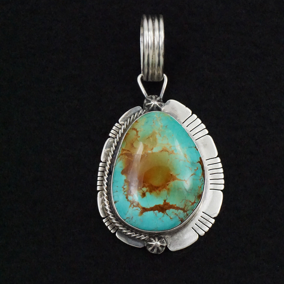 Jackson Hoskie Turquoise & Sterling Silver Pendant