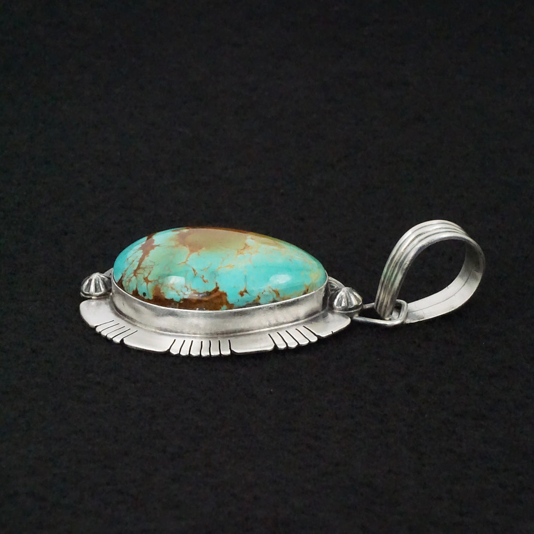 Jackson Hoskie Turquoise & Sterling Silver Pendant