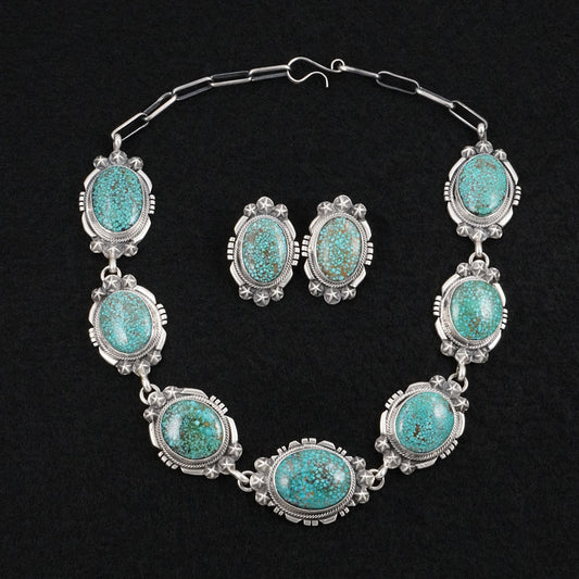 Randy Billy Turquoise & Sterling Silver Necklace Set