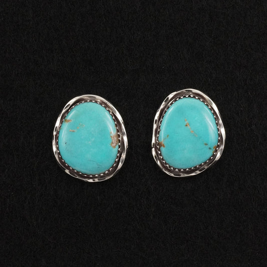 Ernest Hawthorne Turquoise & Sterling Silver Earrings