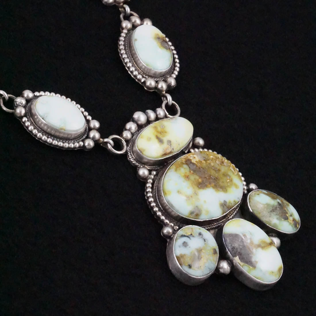 Kathleen Livingston Variscite & Sterling Silver Necklace Set