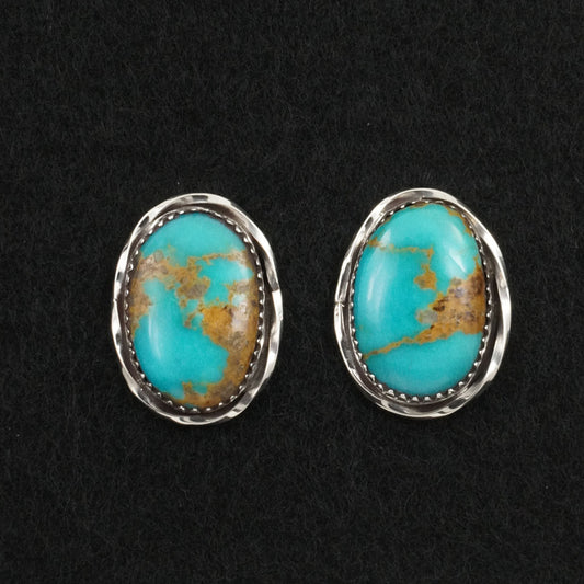 Ernest Hawthorne Turquoise & Sterling Silver Earrings