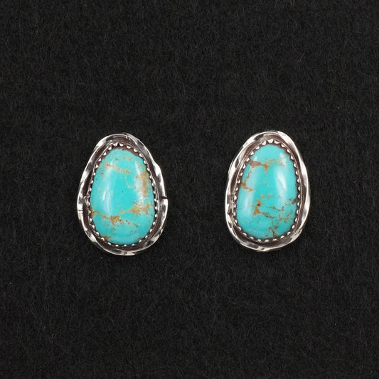 Ernest Hawthorne Turquoise & Sterling Silver Earrings