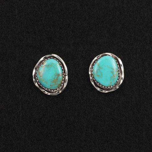 Ernest Hawthorne Turquoise & Sterling Silver Earrings
