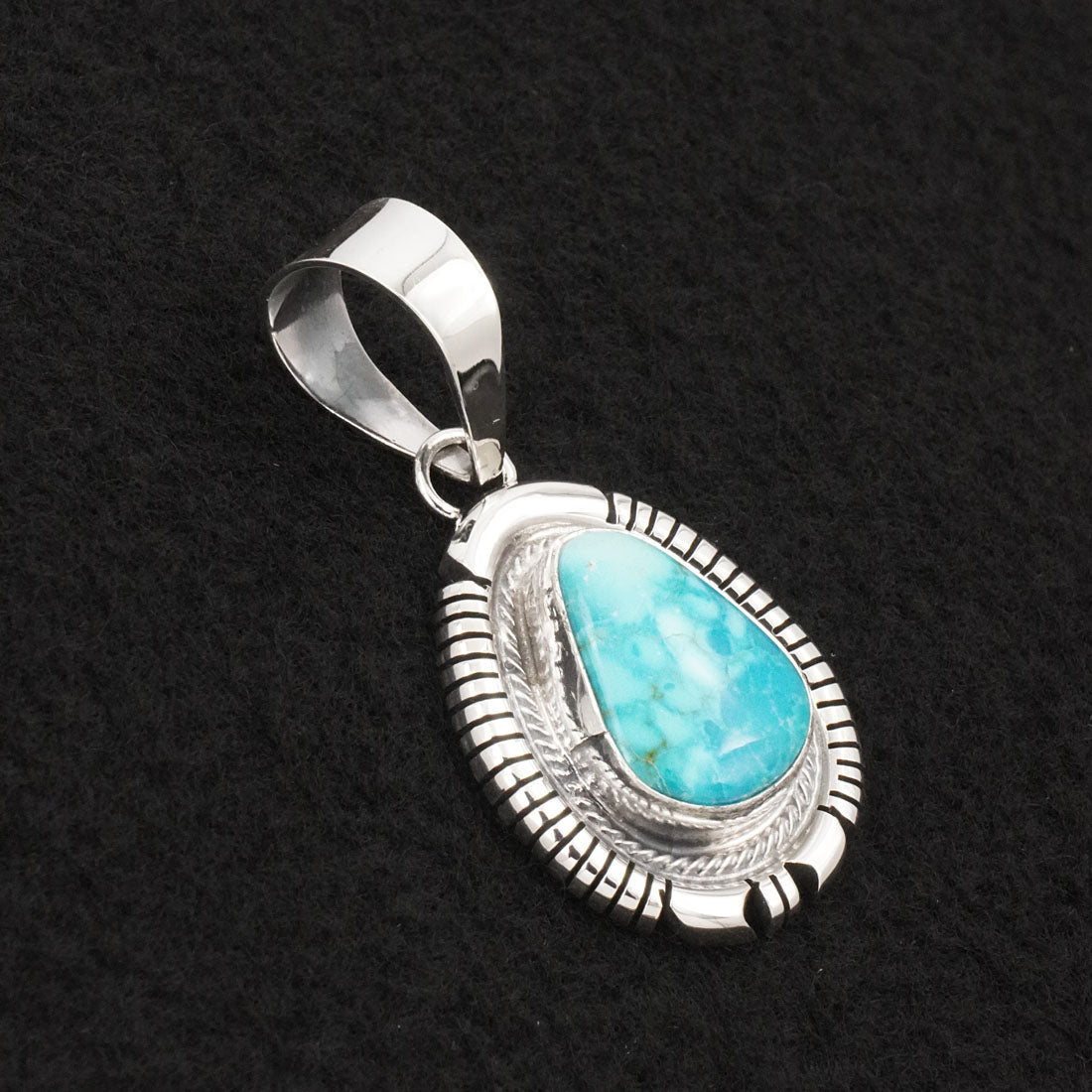 Thomas Francisco Turquoise & Sterling Silver Pendant