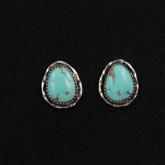 Ernest Hawthorne Turquoise & Sterling Silver Earrings