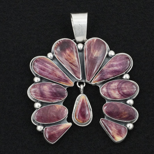 Paul Livingston Spiny Oyster & Sterling Silver Pendant