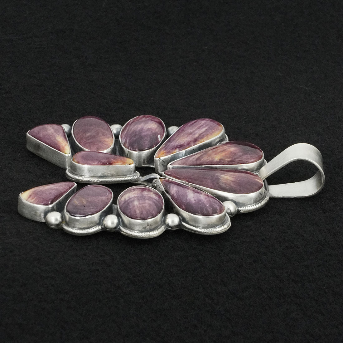 Paul Livingston Spiny Oyster & Sterling Silver Pendant
