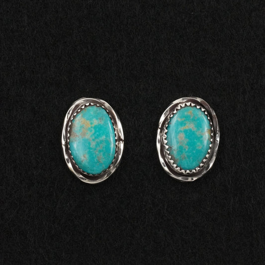 Ernest Hawthorne Turquoise & Sterling Silver Earrings