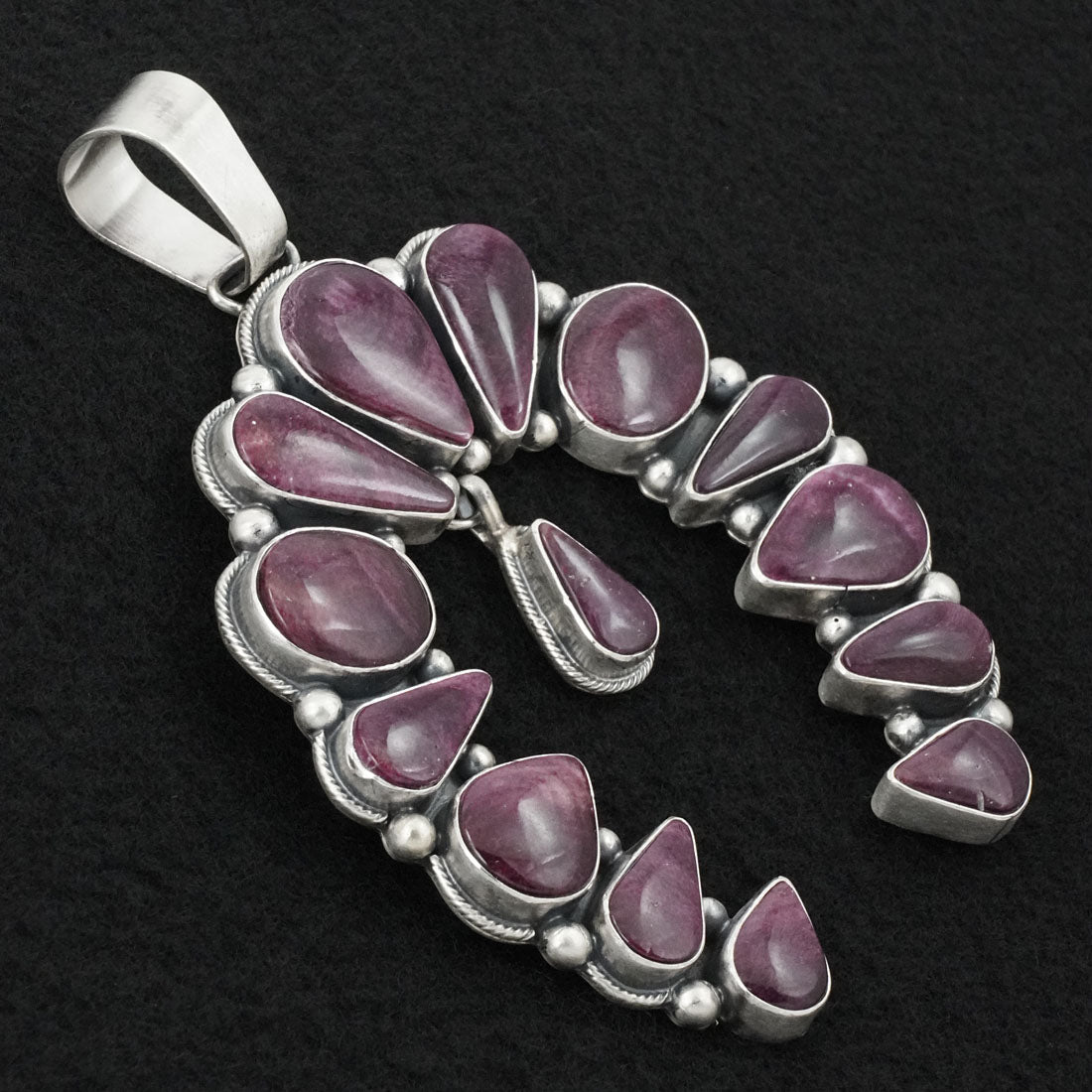 Paul Livingston Spiny Oyster & Sterling Silver Pendant