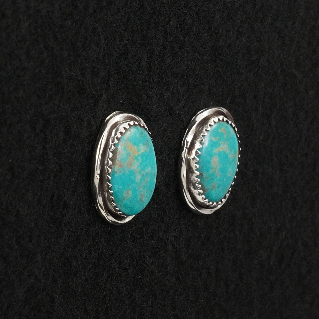 Ernest Hawthorne Turquoise & Sterling Silver Earrings